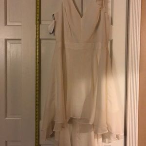 Ivory sleeveless v-neck Alfred Dunner dress